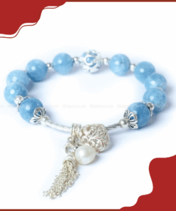 Vòng Tay Phong Thủy Đá Aquamarine.