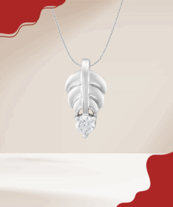 Mặt dây chuyền Kim cương Vàng Trắng 14K HM
