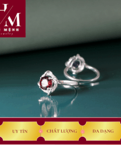 Nhẫn bạc nữ mặt đá Ni 17
