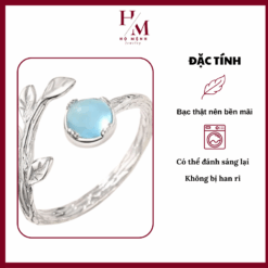 nhẫn hình cành lộc
