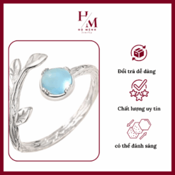 nhẫn hình cành lộc