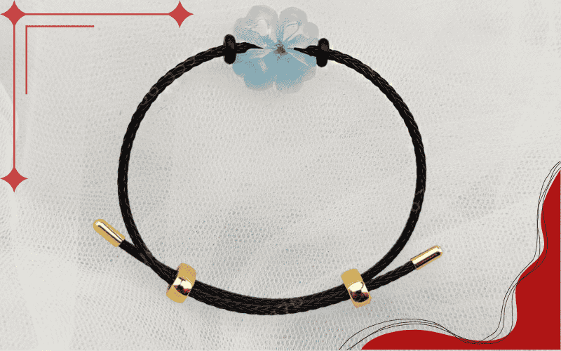 Vòng tay cỏ 4 lá handmade dây dù