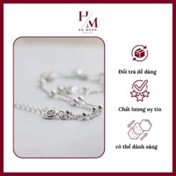 lắc chân cho nữ charm cỏ 4 lá