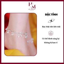 mẫu lắc chân đẹp hình hoa linh lan