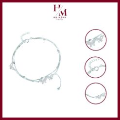 lắc chân đẹp bạc 925 đính đá cao cấp