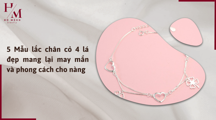5 mẫu lắc chân cỏ 4 lá