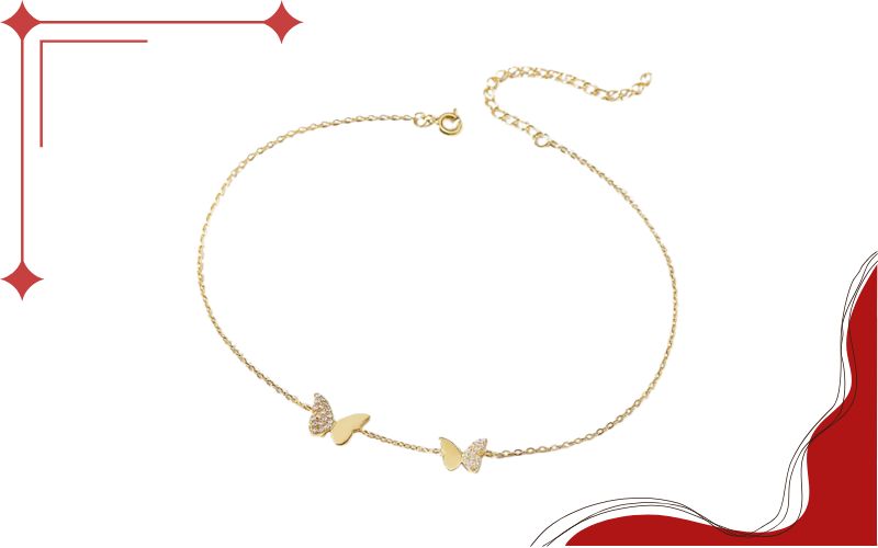 Bảo quản lắc chân nữ vàng 18K bền đẹp