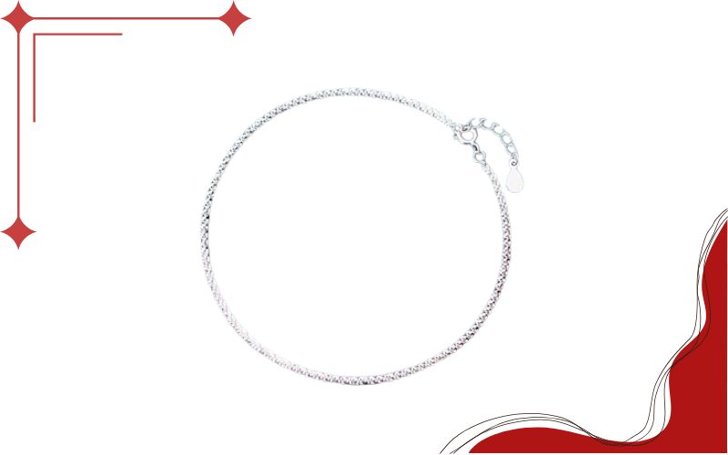 Mẫu lắc chân đẹp dây mảnh tinh tế