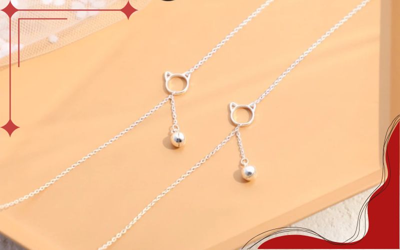 Lắc chân vàng trắng kết hợp phong cách cá nhân