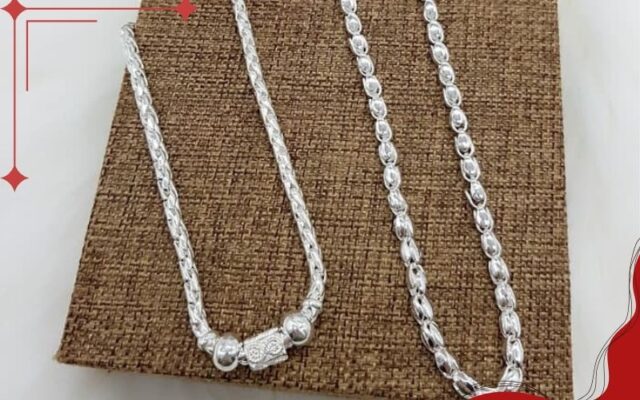 Dây chuyền bạc cho bé trai