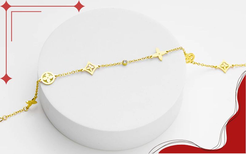 Lắc chân vàng cho nữ mang lại may mắn
