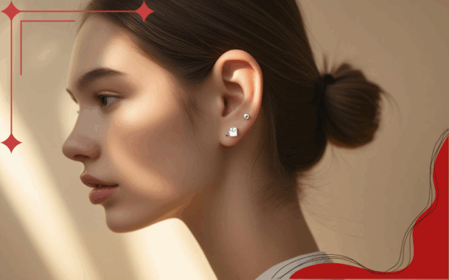 Khuyên tai bạc mini - khuyên tai được ưa chuộng nhất