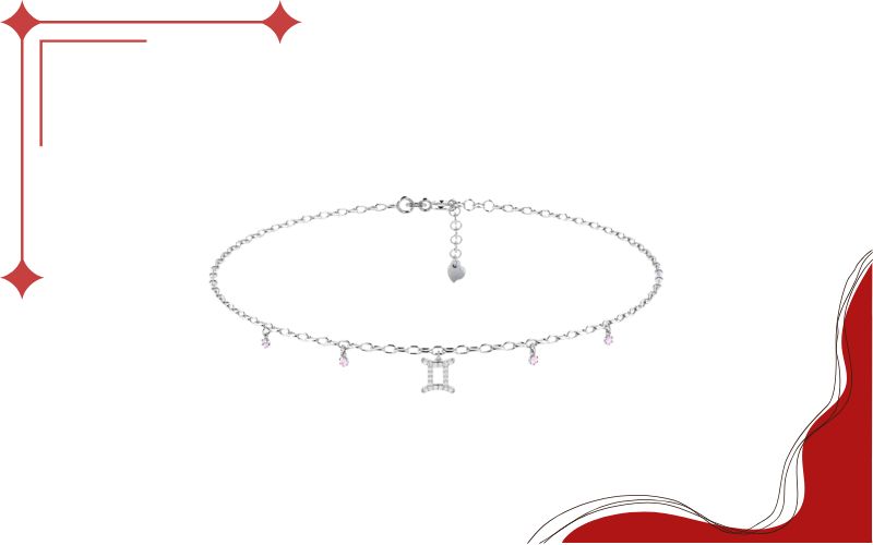 Lắc chân vàng trắng sáng bóng bền đẹp