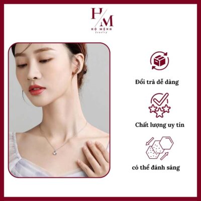 Dây Chuyền Ánh Trăng Bạc