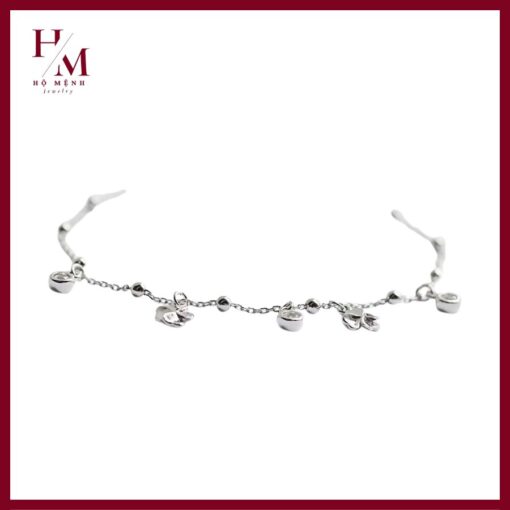 lắc chân cho nữ charm cỏ 4 lá