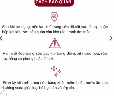 Cách bảo quản tốt cho dây chuyền ánh trăng bạc